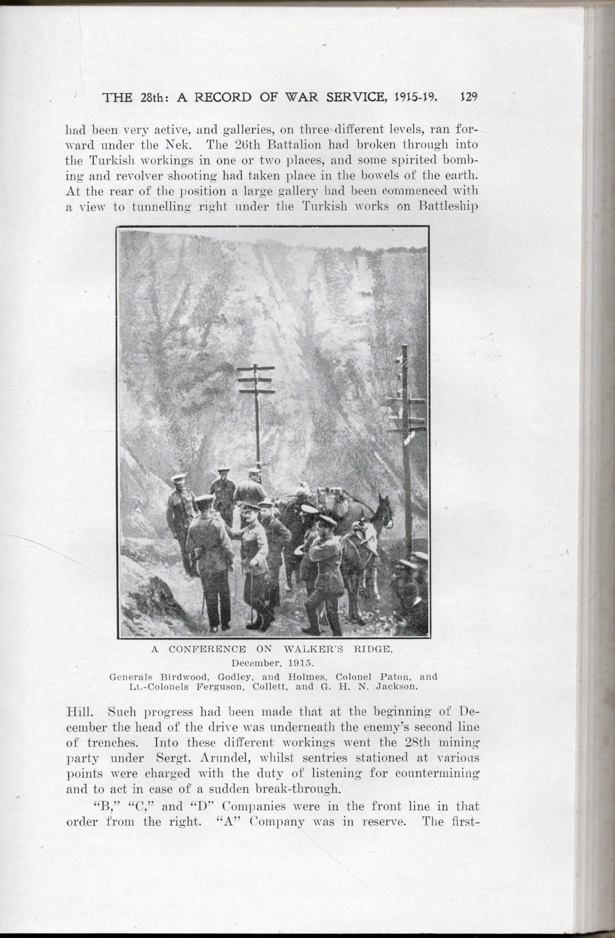 The 28th A Record of War Service With The Australian Imperial Force 1915 - 1919