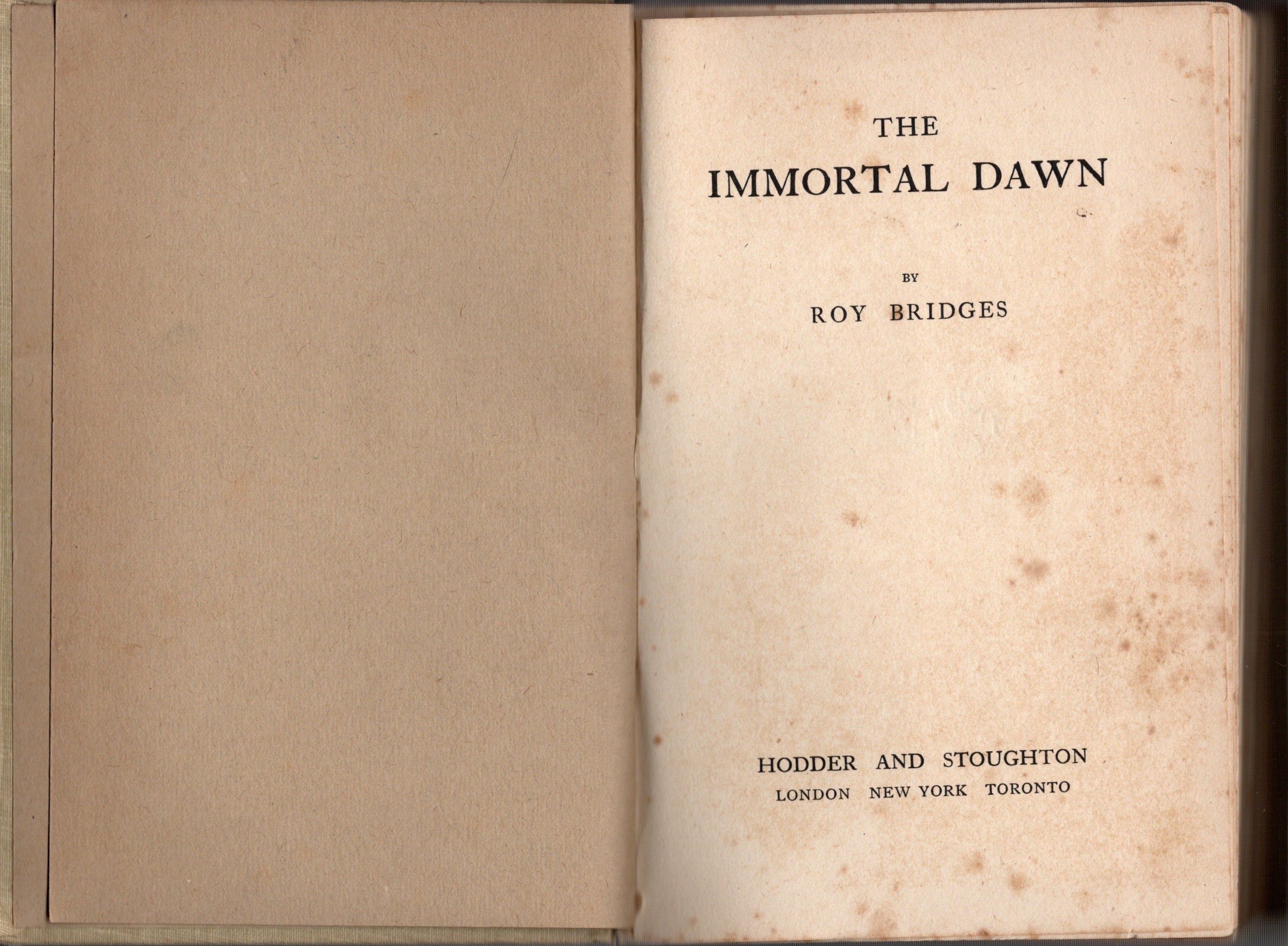 The Immortal Dawn