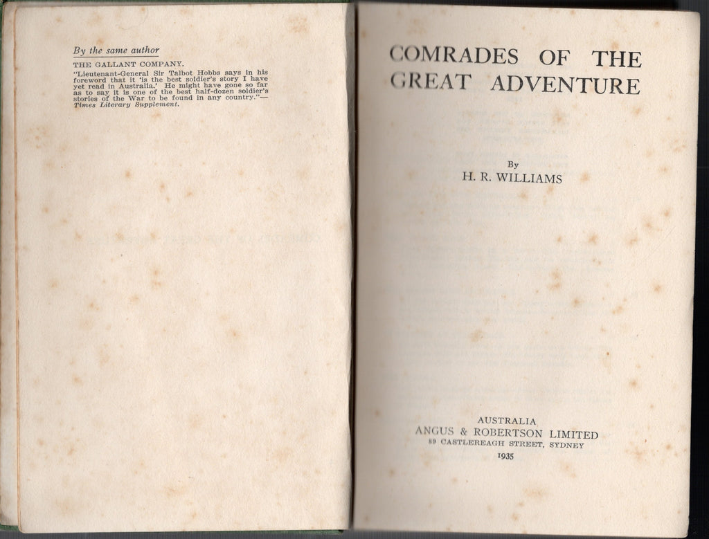 Comrades of the Great Adventure