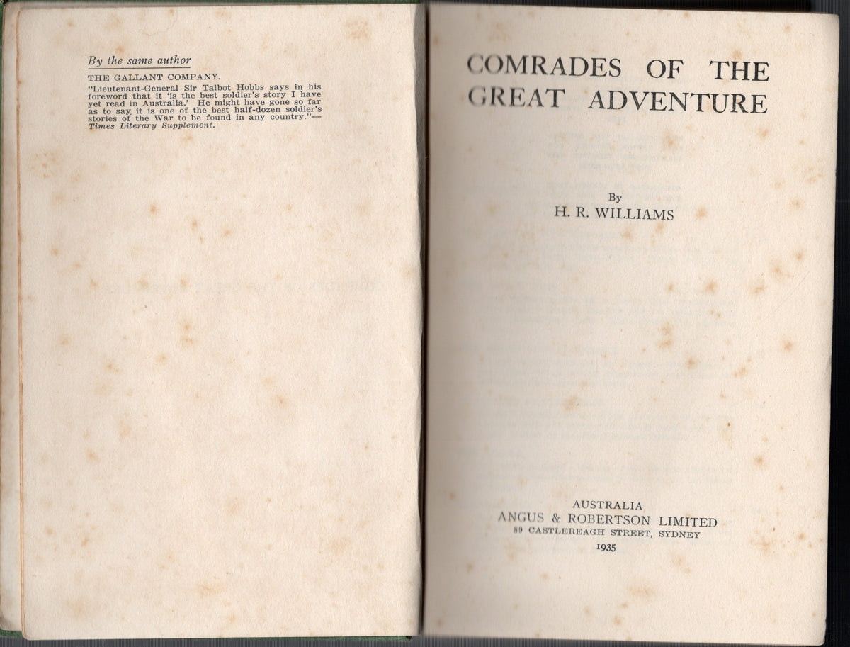 Comrades of the Great Adventure