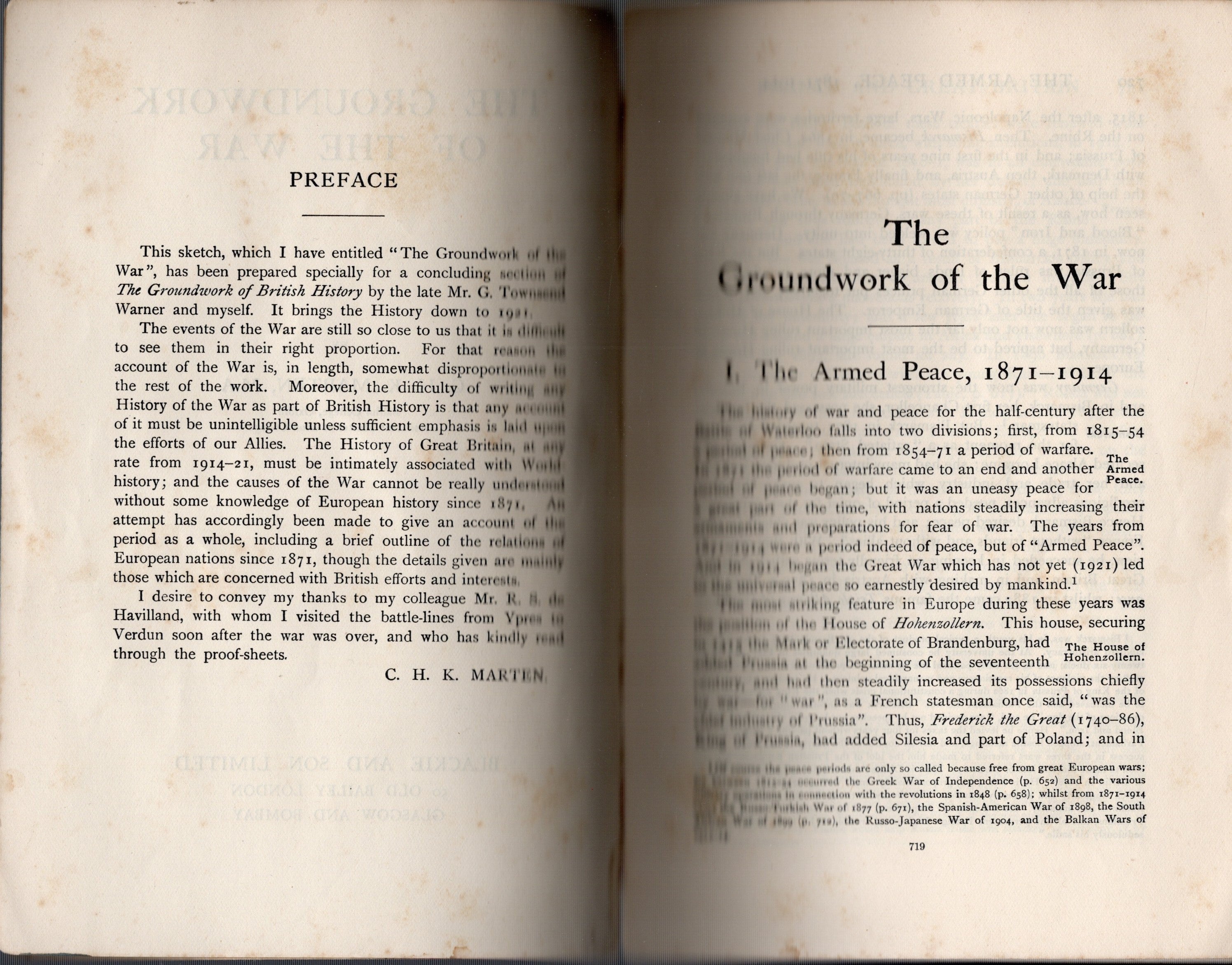 The Groundwork Of The War
