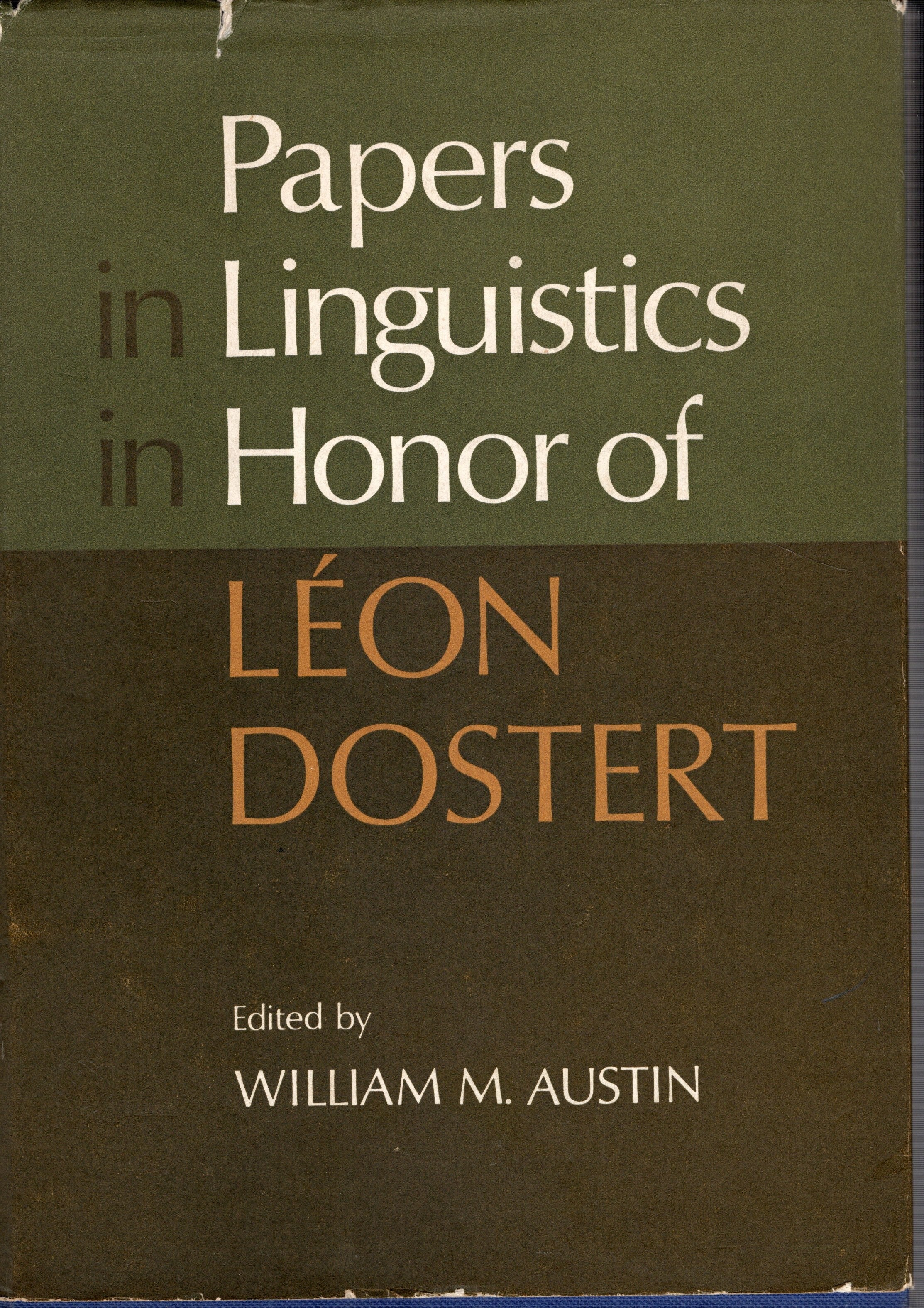 Papers Linguistics in Honour of Leon Dostert