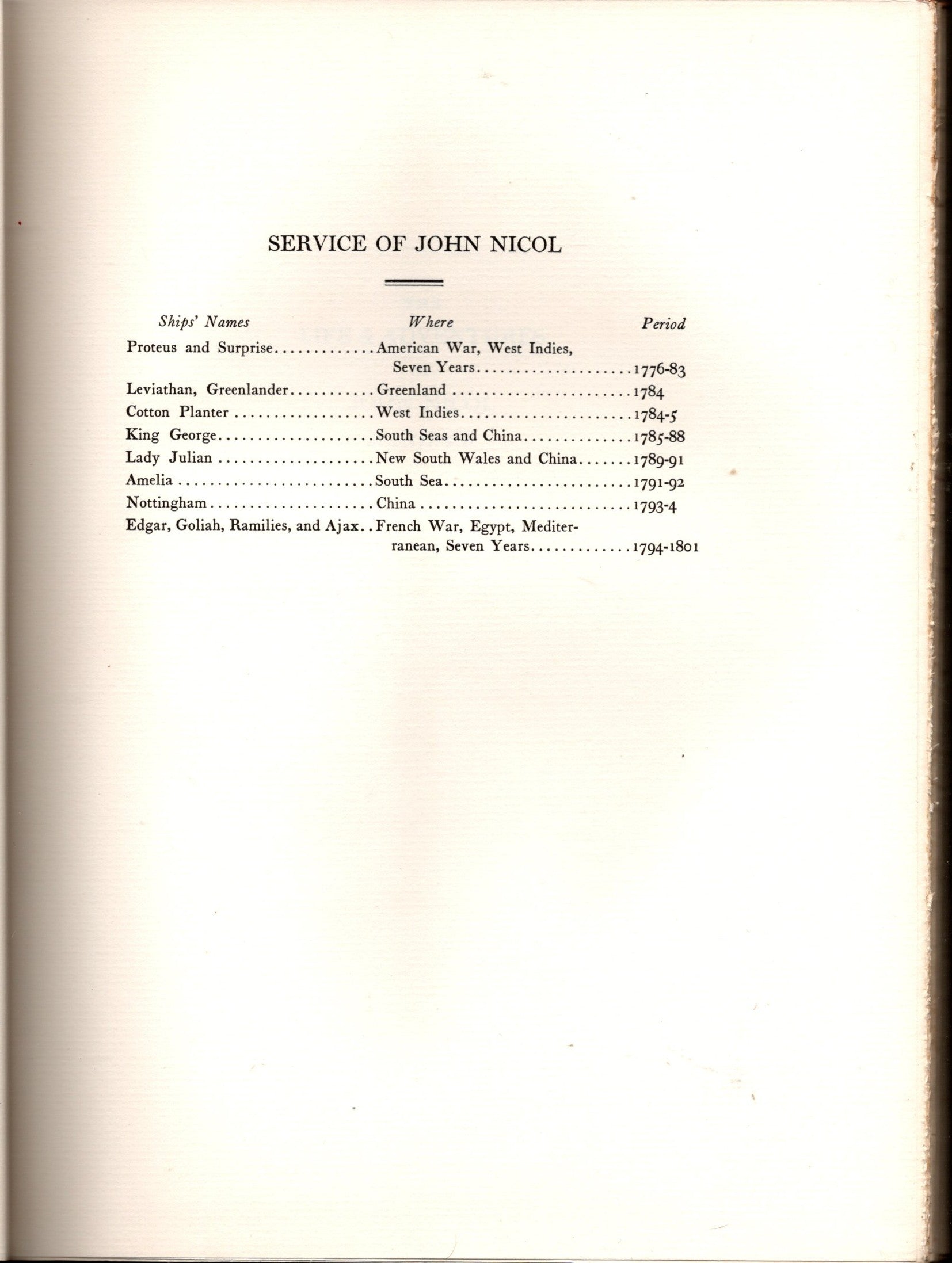 The Life & Adventures of John Nicol Mariner