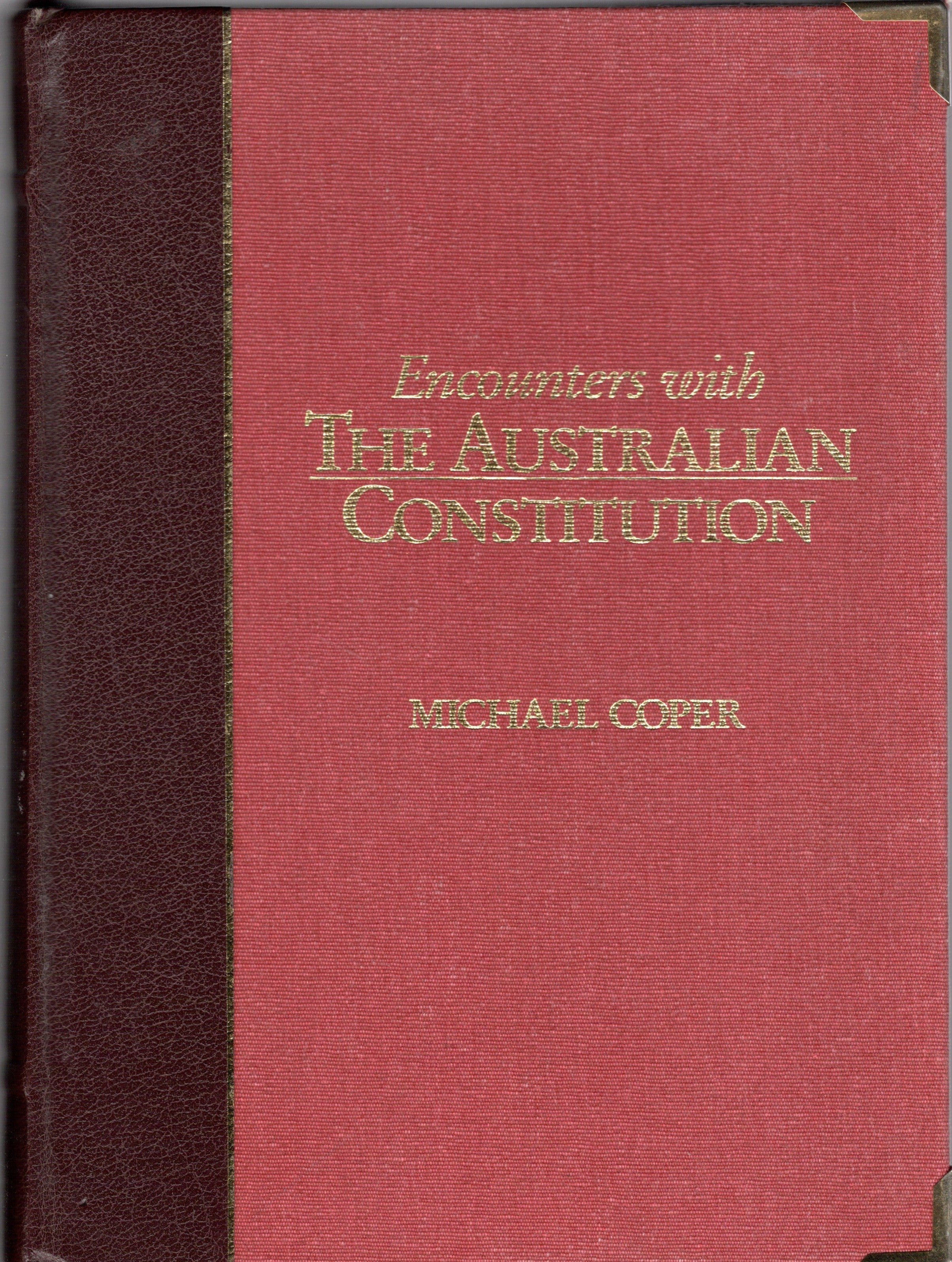 Encounters with the Australian Constitution