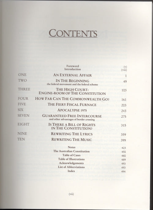 Encounters with the Australian Constitution