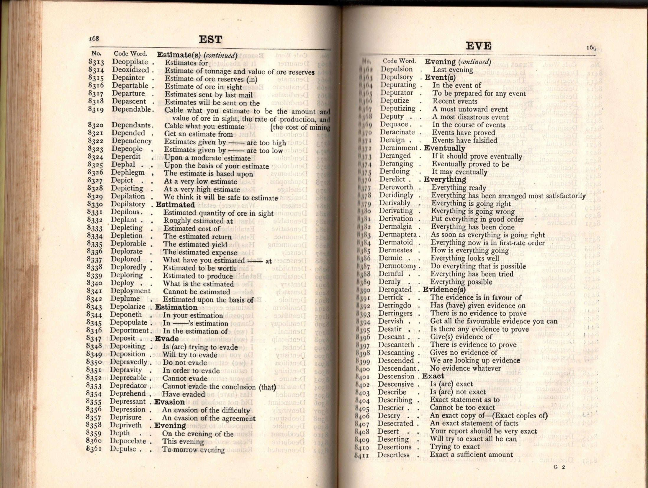 General And Mining Telegraph Code