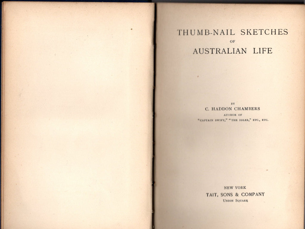 Thumb-Nail Sketches of Australian Life