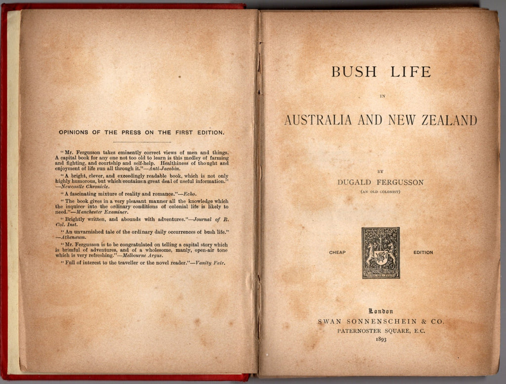 Bush Life in Australia and New Zealand