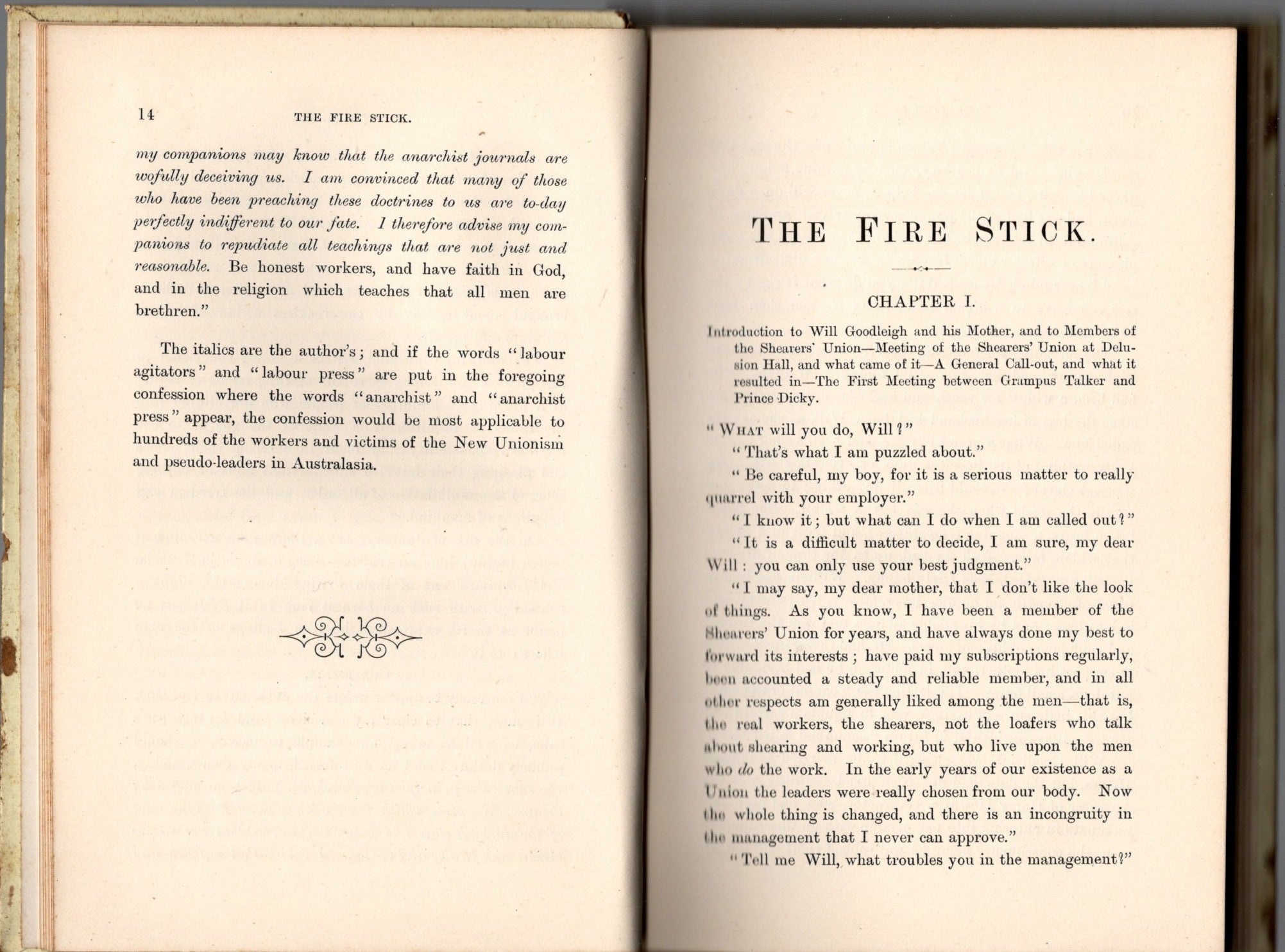 The Fire Stick : Incidents In the Shearer's Strike