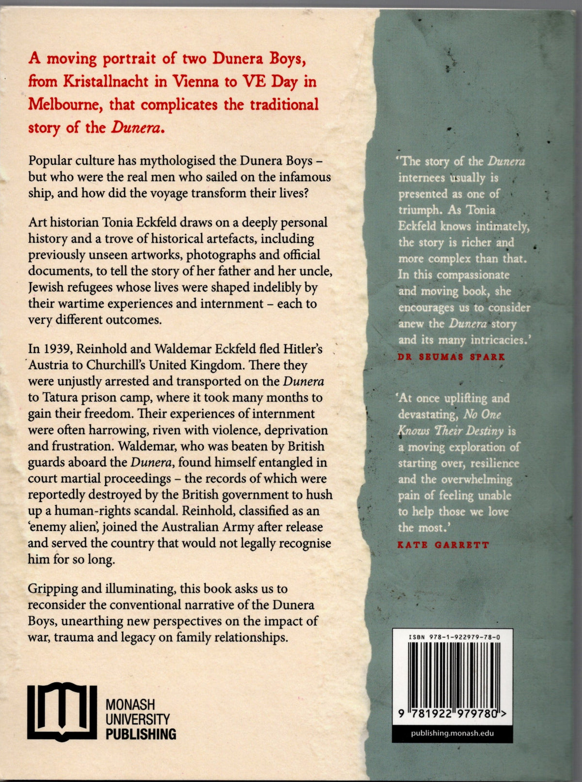 No One Knows Their Destiny: The Eckfeld Records: Inside the Dunera Story
